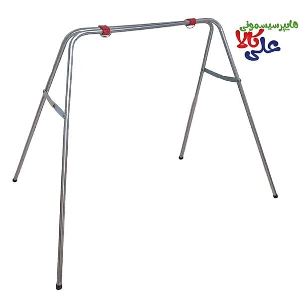 پایه تاب کودک رنگ نقره ای