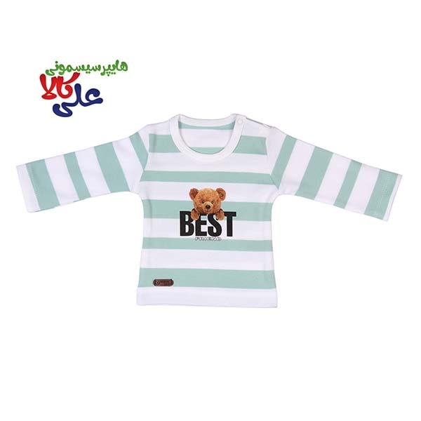 آستین بلند پسرانه خرس Best برند برگ سبز