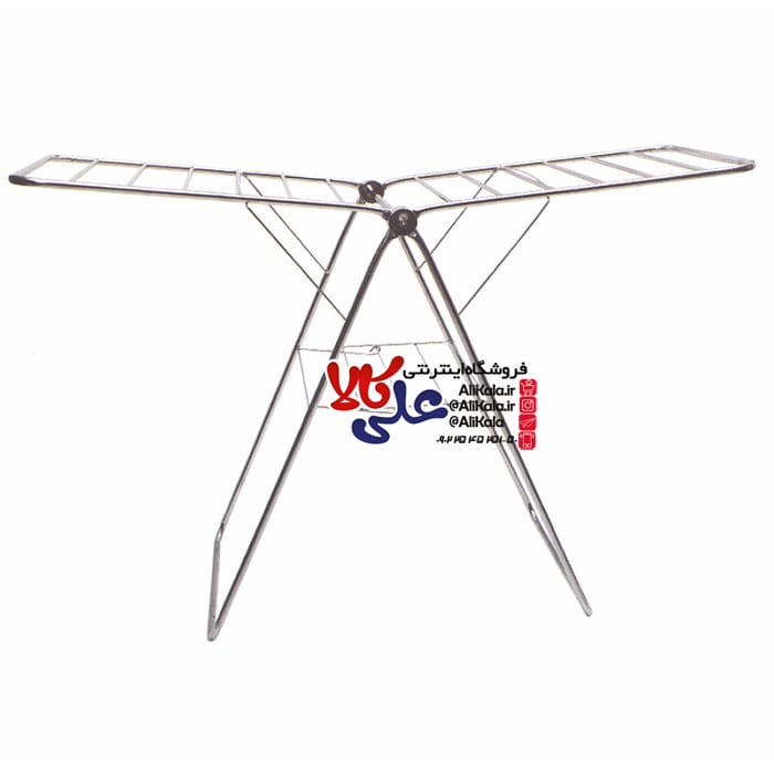 بند رخت فلزی طرح استیل بزرگ کد 01